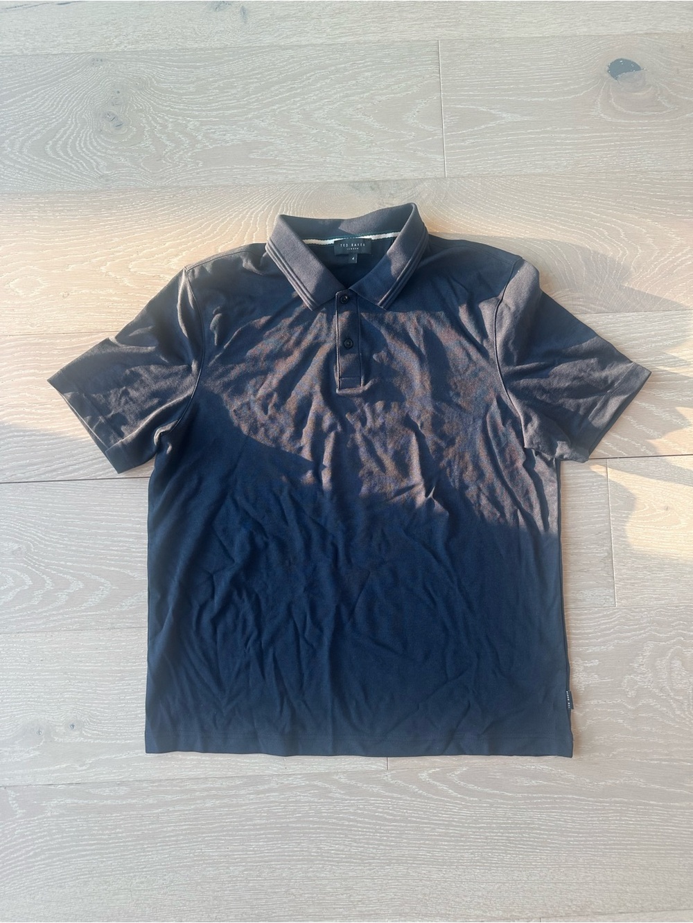Ted Baker Men’s Dark Navy Polo - Minimal Short Sleeve